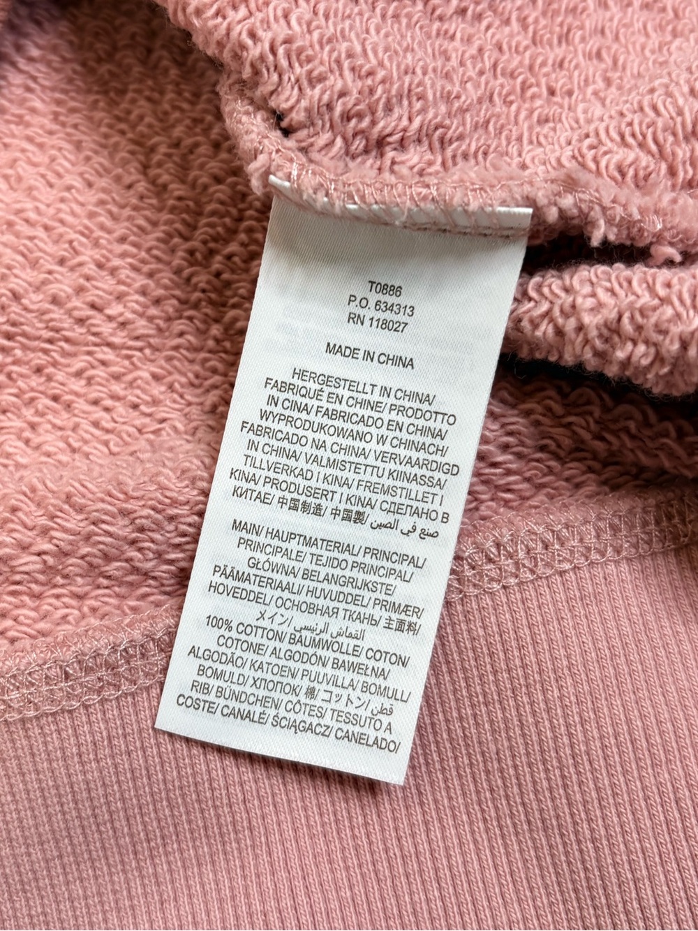Boden Pink Puff Sleeve Sweatshirt with Black Floral Sleeve Detail - Picture 8 of 9